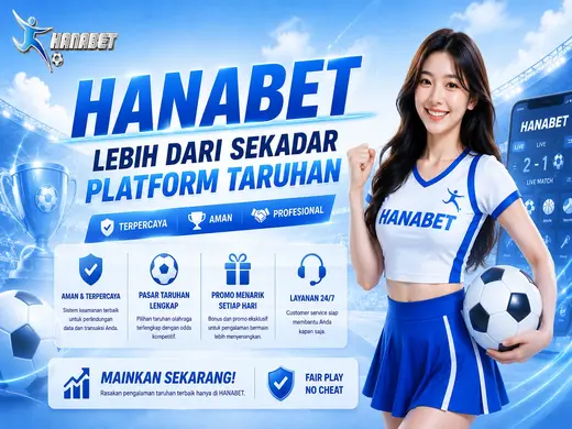 Tampilan dashboard platform Hanabet sportsbook online Indonesia